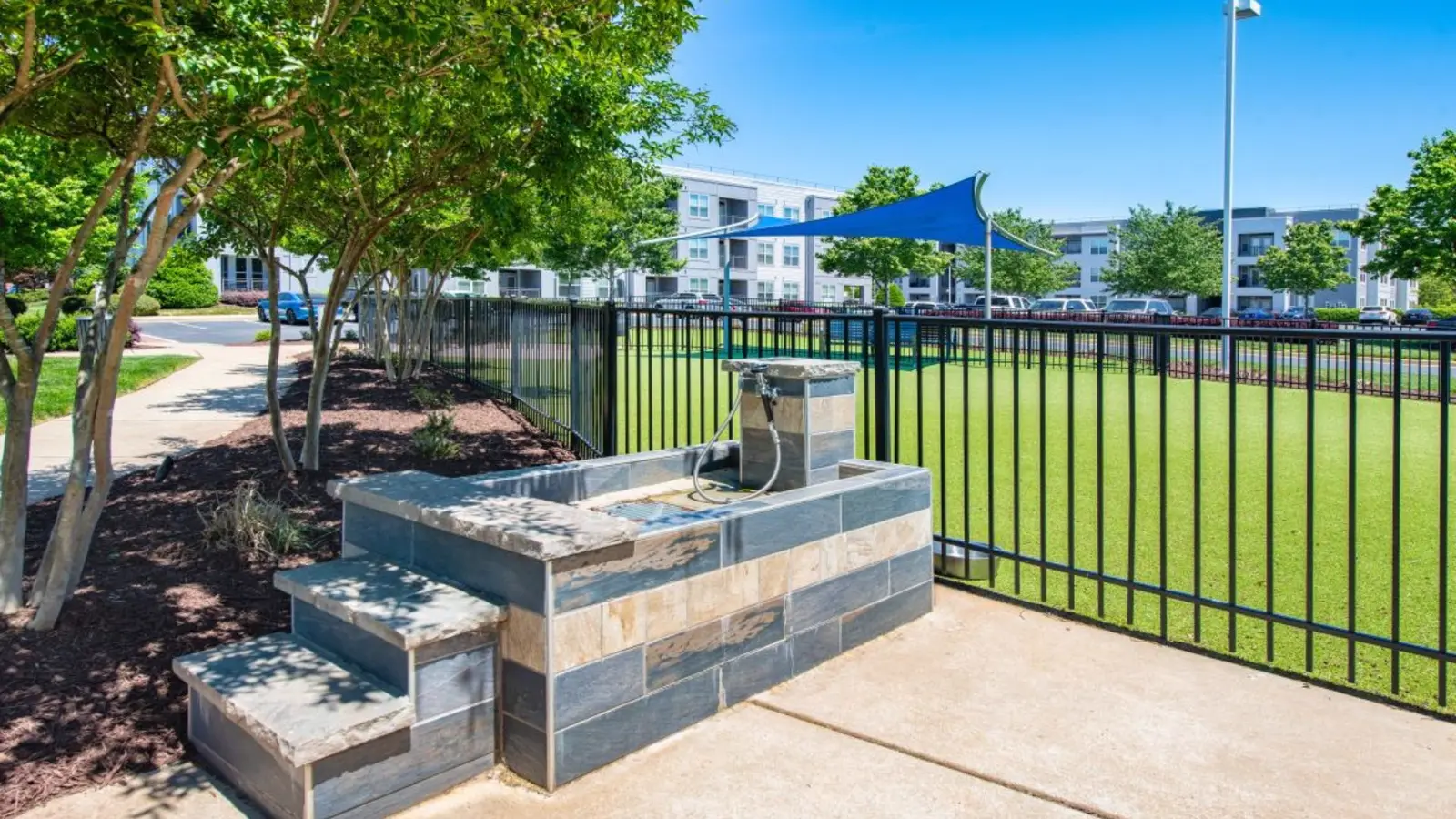 hardscaped dog wash
