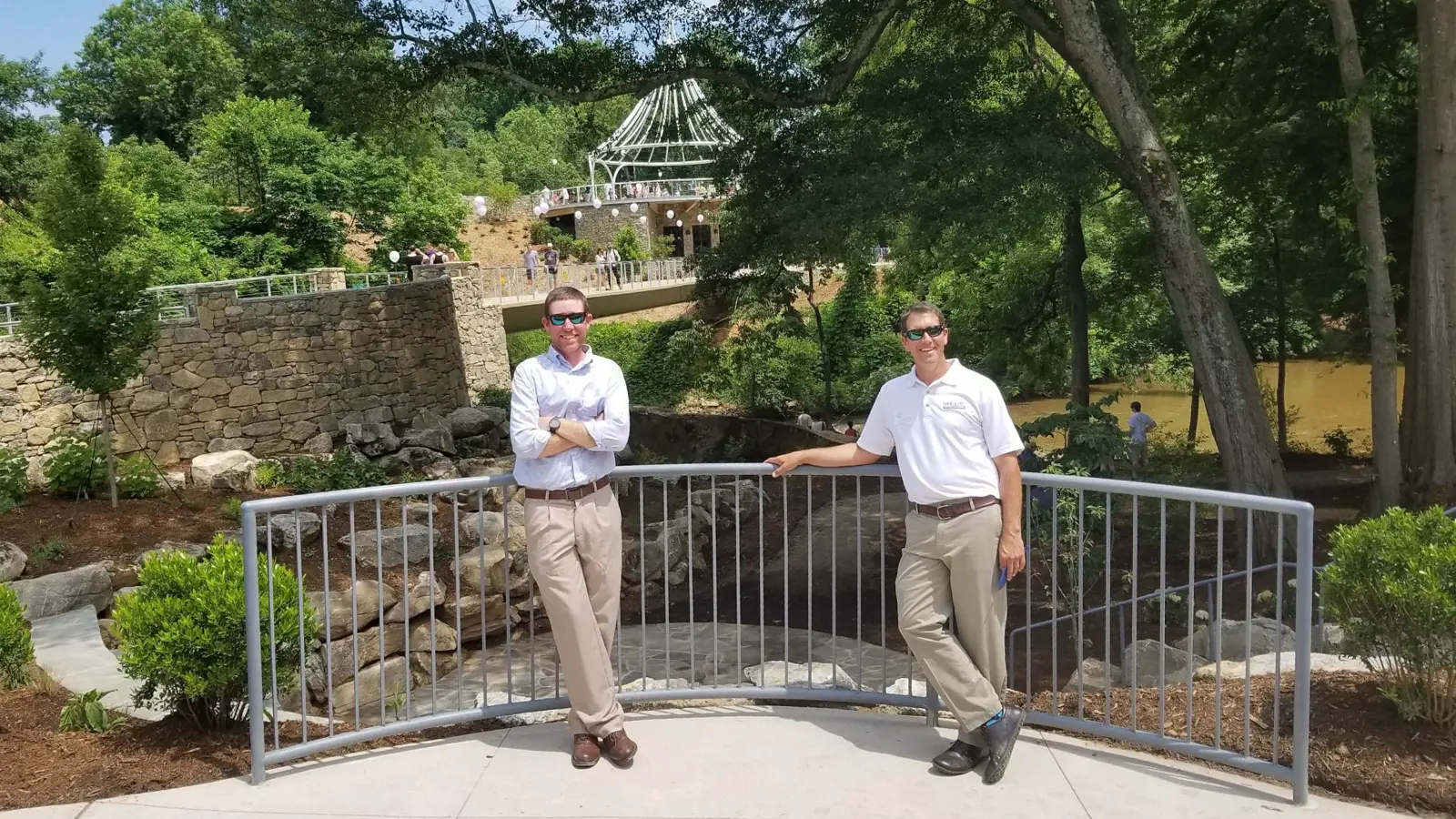 management team on bridge