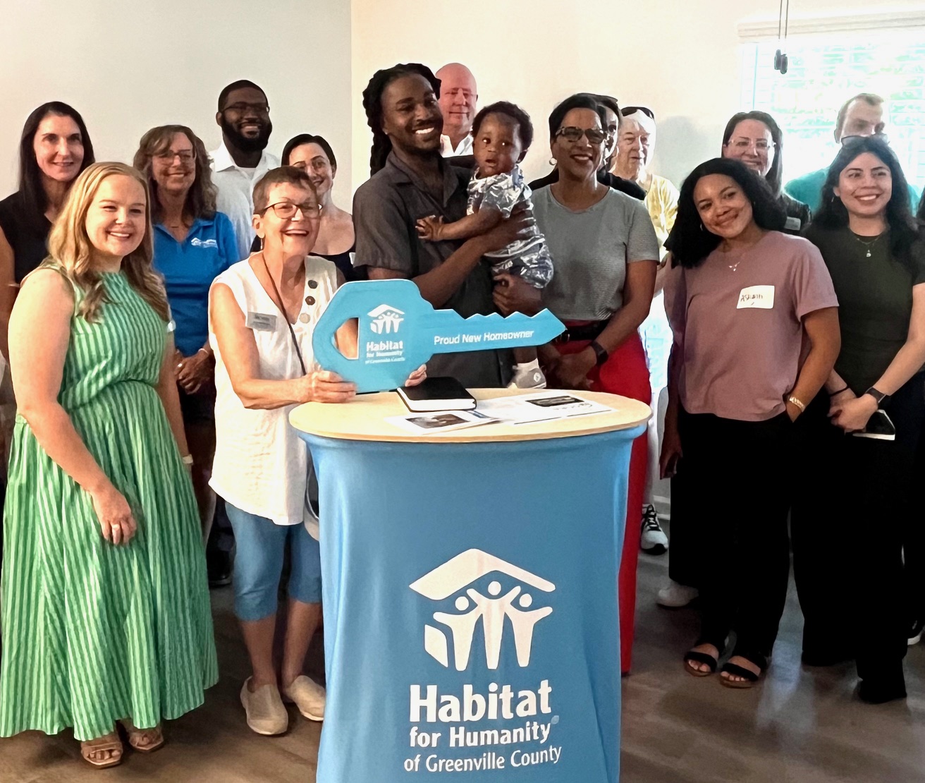 Greenville County Redevelopment Authority dedicates home with Habitat Greenville