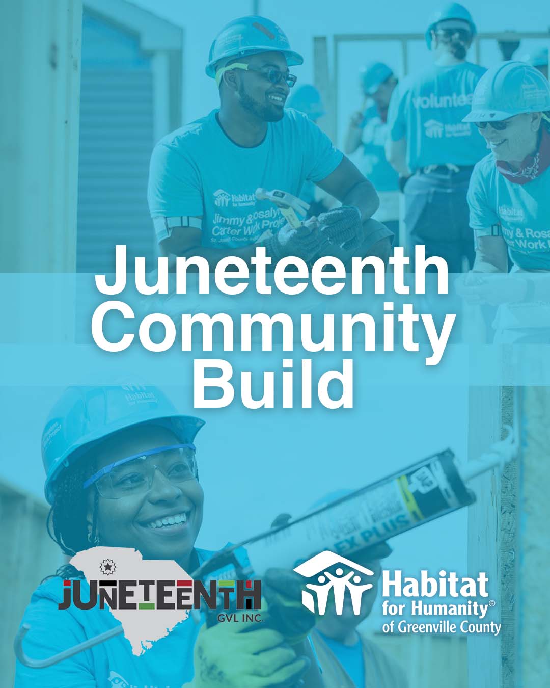 Habitat for Humanity and Juneteenth GVL join together for a historic home build