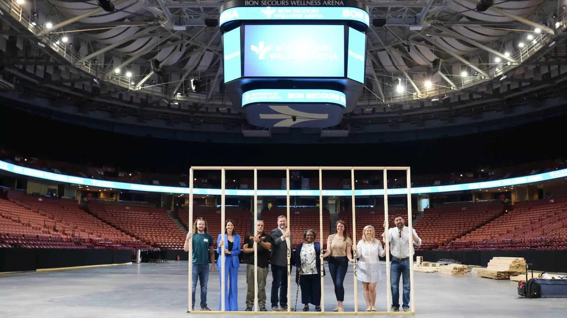 Bon Secours Wellness Arena, Habit for Humanity of Greenville County complete Habitat Arena Build