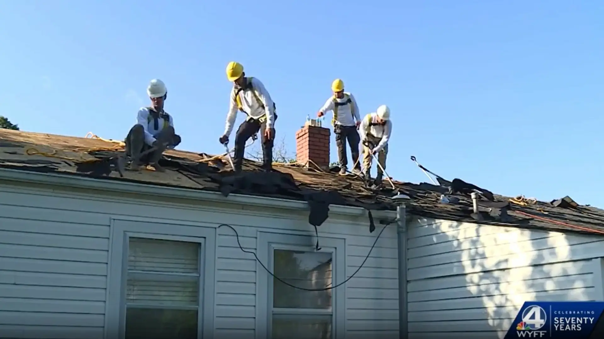 Greenville County community gives veteran’s widow a new roof